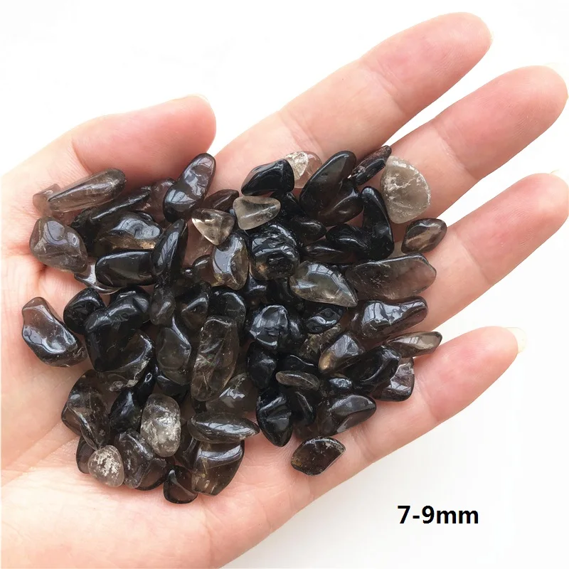 2 Sizes 50g Natural Smoky Quartz Crystal Stones Bulk Assorted Tumbled