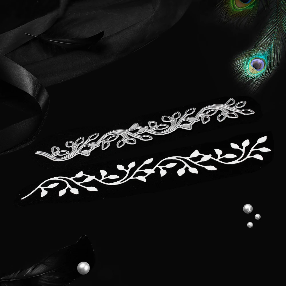 Кружевные листья декоративные металлические Вырубные штампы фотобумага