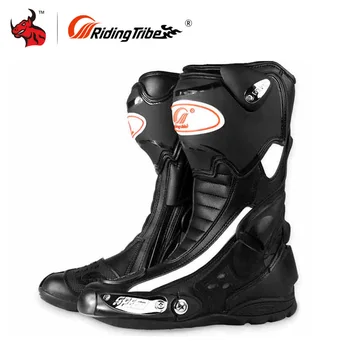 

Riding Tribe Speed Motorcycle Boots Outdoor Sports Racing Boots Men Moto Motocross Off-Road Boots Botas Moto Motorcycle Shoes