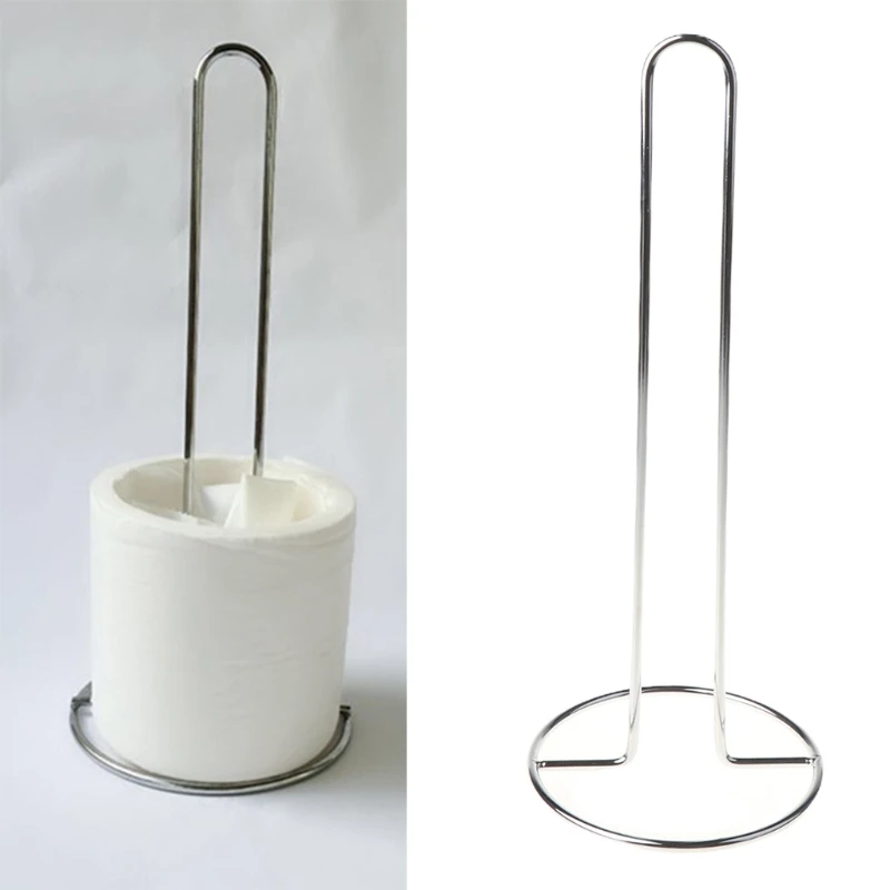 Toilet Roll Kitchen Stand Tissue Table Bathroom Paper Holder Suction Cup Rack