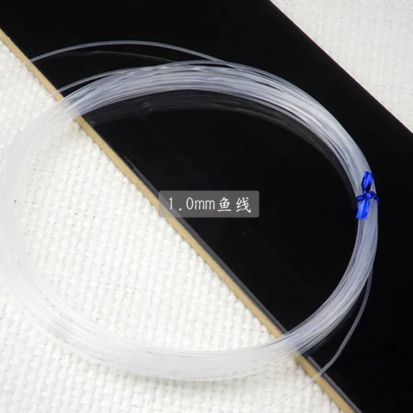 Dia 1.0mm (10 Meter) 1 Roll 0.4 0.5 0.6 0.7 0.8 1mm Stong DIY Crystal Beading Cord Line Clear Beading String Wire for Hanging Pendant Jewelry Making - Цвет: Dia 1.0mm (10 Meter)