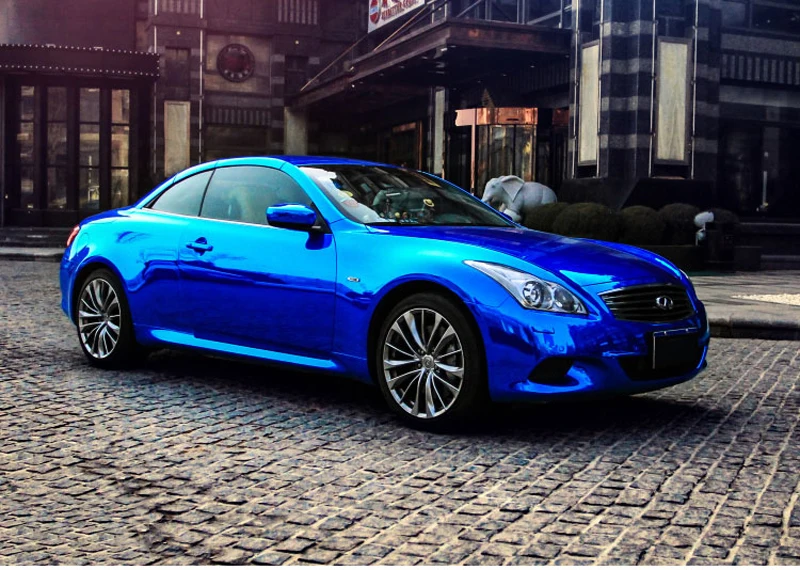 Chrome Blue Vinyl Film Sticker-7