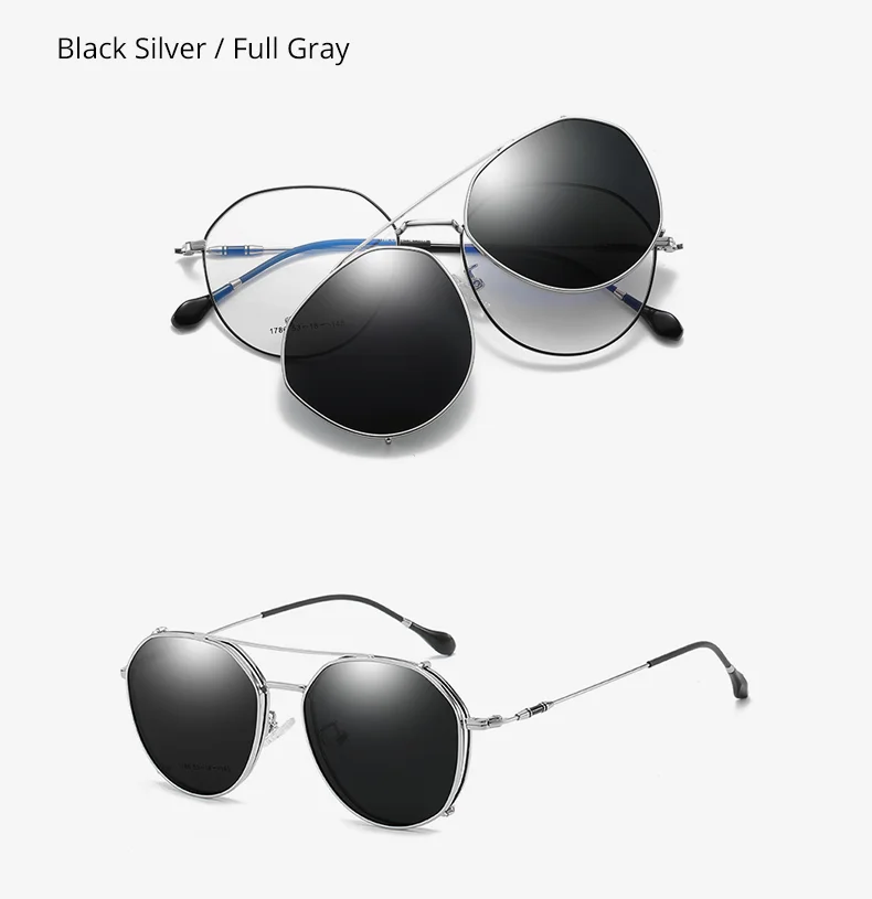 Ralferty, 2 в 1, солнцезащитные очки по рецепту, близорукость, Дамская металлическая оправа, очки на застежке, очки, солнцезащитные очки для очков, 0 градусов, Z1786