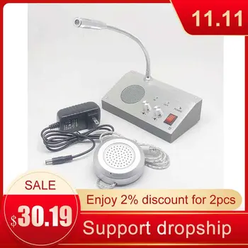 

Window Counter Intercom Speak System Communication Two-way Intercom 9908 Bank Office Hospital Store Microphone External Speaker