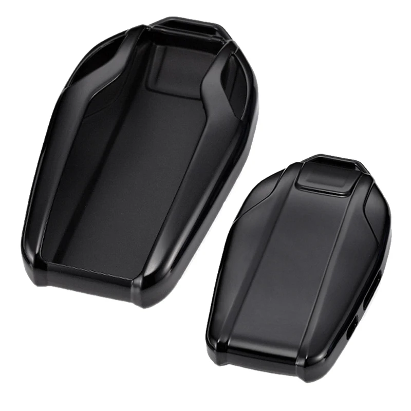 Black TPU чехол для автомобиля ЖК-дисплей дистанционного Брелок чехол крышка полностью ключ чехол КРЫШКА ДЛЯ B M W 5 серии() 528Li 530Li 540Li 7 серии - Цвет: Black