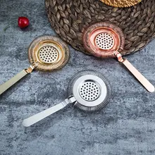 Нержавеющая сталь коктейльный бартендинг фильтр ледяной куб ситечко с ручкой Perfessional бар питьевой инструмент