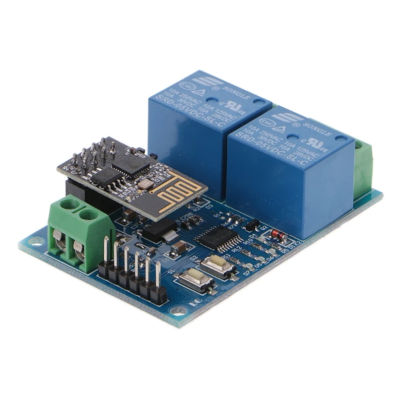 WI-FI триггерный релейный модуль ESP8266 IOT приложение контроллер 2-х канальный для умного дома 5V 875F
