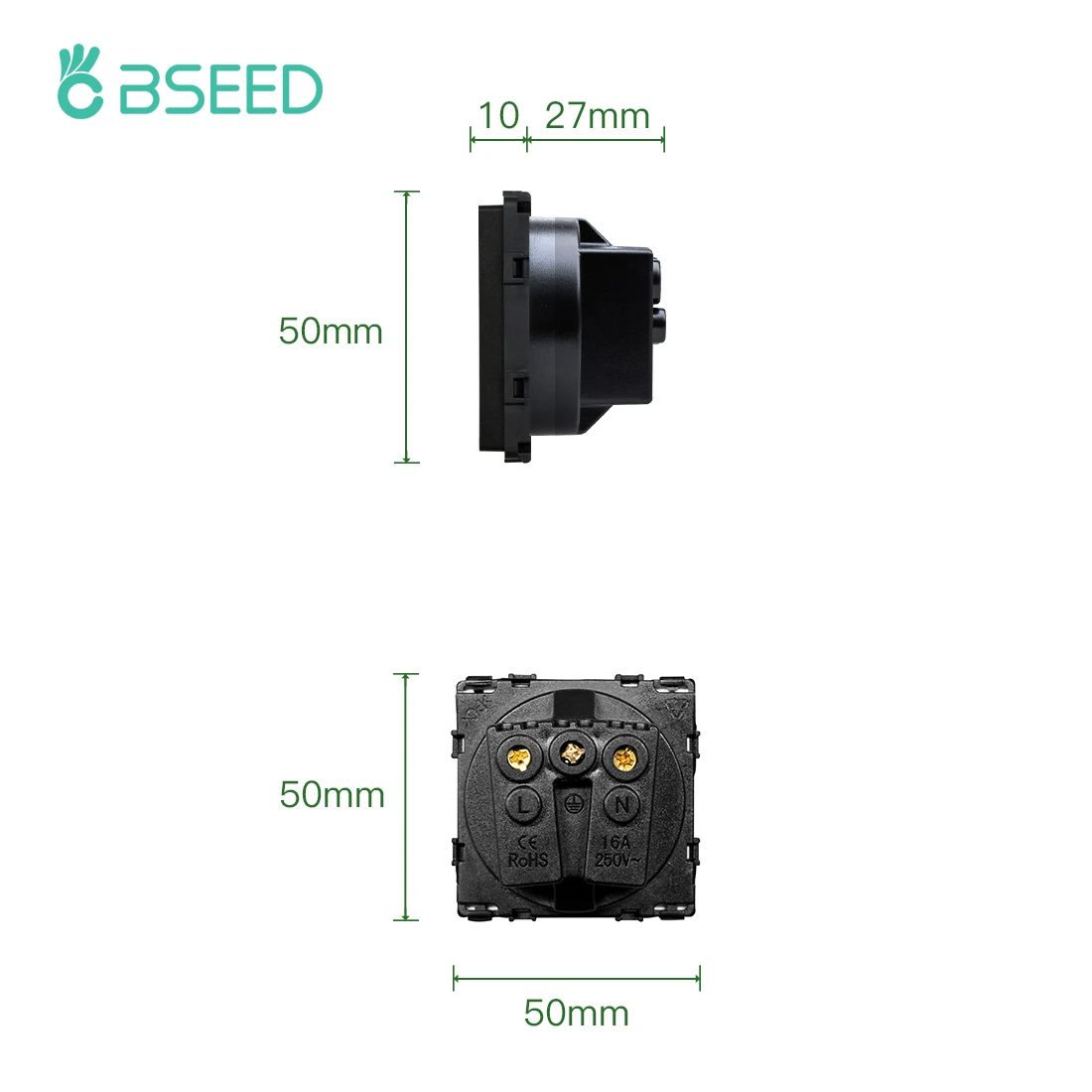 EU standard Socket DIY Parts White Plastic Materials For USB EU Wall Socket Inse