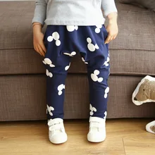 Корейско-стильные хлопковые брюки для мальчиков на осень, повязка с изображением Mickey штаны-шаровары спортивный гусеничный детская одежда AliExpress