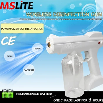 

wireless wireless battery powered disinfectant sprayer gun mist humidifier room atomizing fog machine rechargeable
