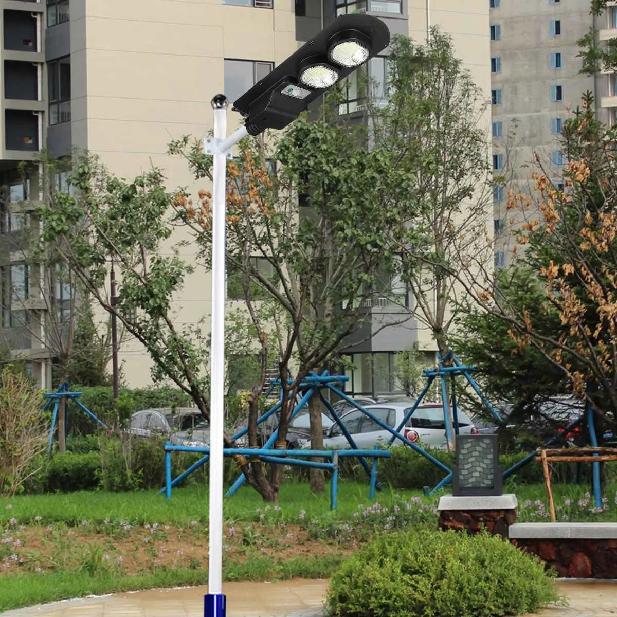 

1500W 216 LED Solar Street Light Motion Sensor Outdoor Wall Light Street Lamp Garden Courtyard Lamp Industrial Security Lighting