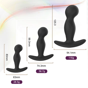 Silicone Anal Plug Sex toys for Men Women Prostate Massager Dildo for Anal Butt plug Small Mid Large Intimate goods for Adults 2