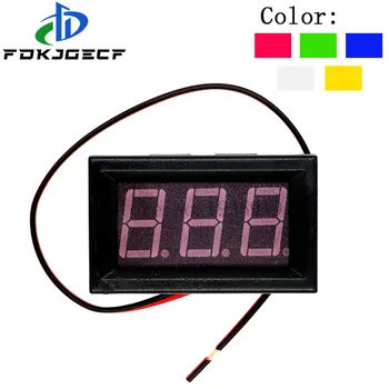 

Digital Voltmeter DC 4.5V to 30V Voltage Panel Meter Red/Blue/Green/Orange/White For 6V 12V Electromobile Motorcycle Car 0.56''