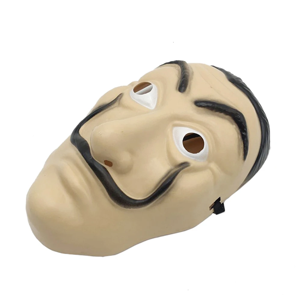 1 шт., пластиковая бумажная маска Salvador Dali, дом, косплей, карнавальный на Хэллоуин, маска, забавные инструменты, украшения для дня рождения, для взрослых