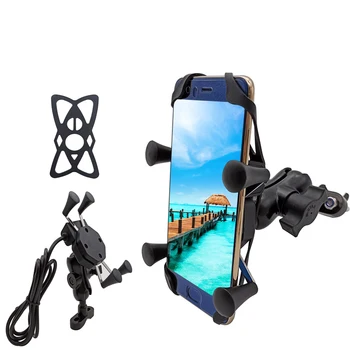 

Universal Motorcycle Mobile Phone Holder With USB Fast Charger Switch For Yamaha MT09 MT10 mt 07 09 10 mt-07mt-09 mt-10 FZ07