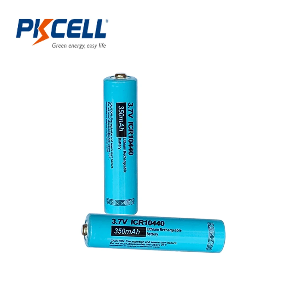 8 шт. литиевые аккумуляторы PKCELL ICR10440 AAA 3 7 в 350 мАч 10440|lithium battery|rechargeable batterybattery for
