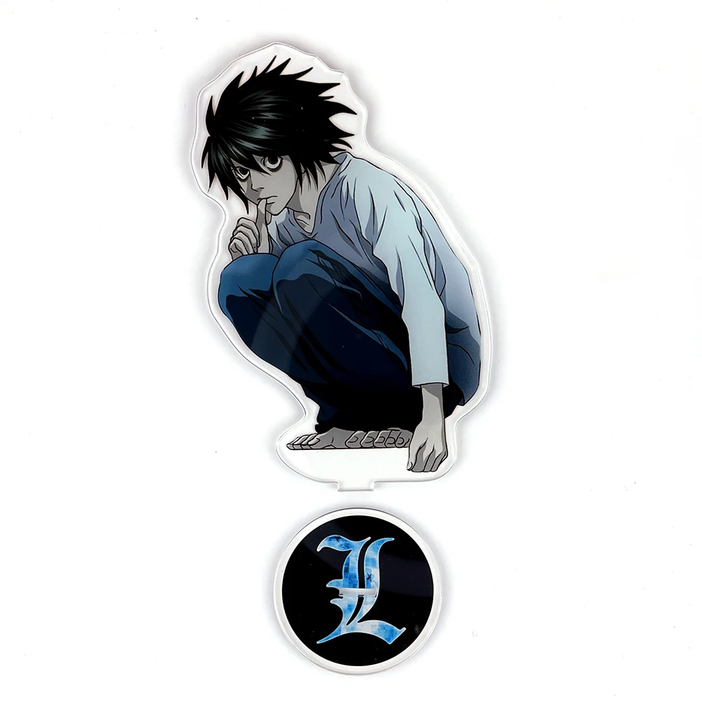 DEATH NOTE-Anime Figura Suporte para Decoração de Mesa, Yagami Light  Acrílico Suportes, MisaMisa, Mikami Teru Personagem, Placa Modelo, Sinal de  Pé