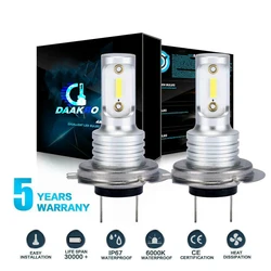 Kit d'ampoules de phares LED, faisceau Hi/Lo, 8000lm, 6000K, 2 pièces, Kit de Conversion, lumières blanches Super lumineuses, accessoires de voiture 
