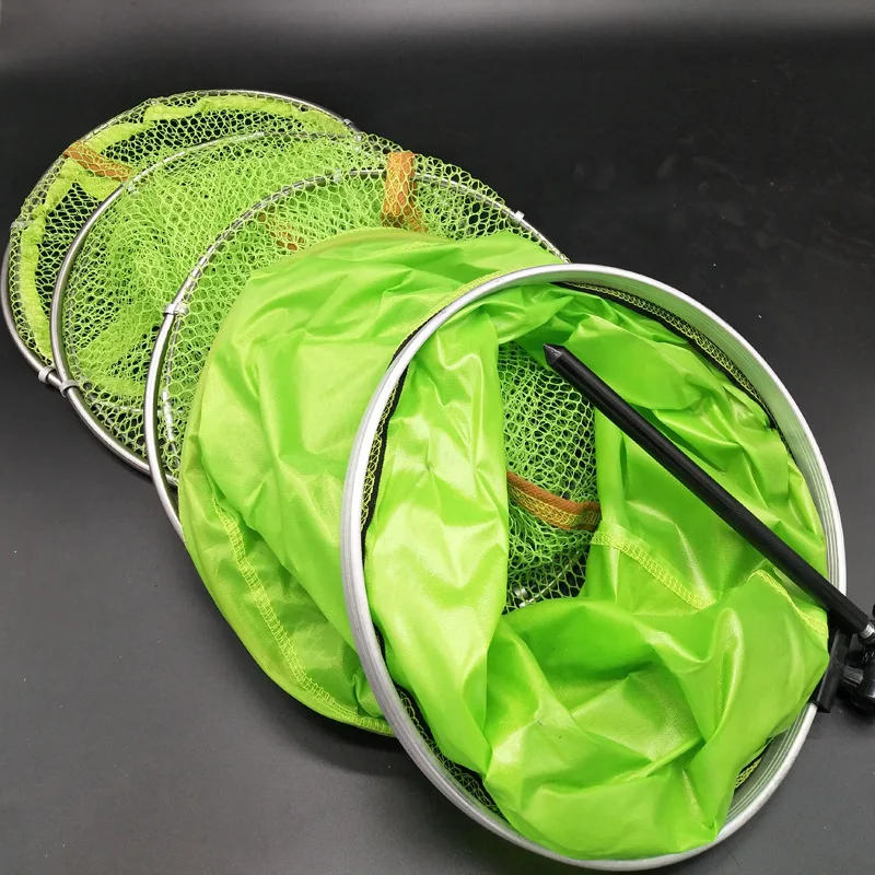 

Stainless Steel Double Coils Fish Basket Universal Positioning Gelatinization Anti Hanging Fish Net Black Pit Fishing Fishermen