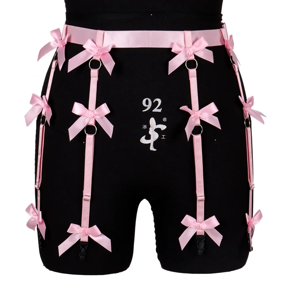 

Эротическое нижнее белье, женский ремень для тела, пояс с подвязками, пояс с кисточками и бантом, аксессуары для клетки, костюм для косплея и вечеринки в стиле панк