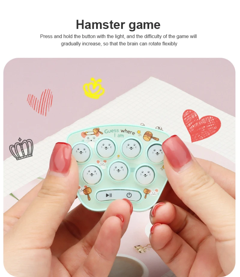 Mini Portable Game Console Keychain Children Handheld Game Console Toy Puzzle Nostalgic Cartoon Creative New Year Christmas Gift