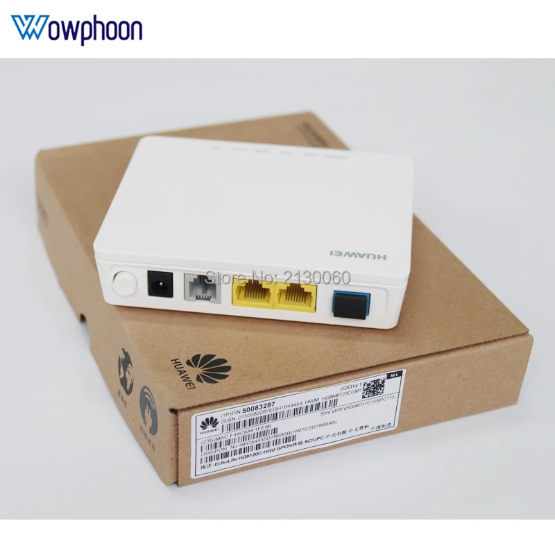 Huawei HG8120C 1GE + 1FE 1 порт FTTH GPON ONU волоконный модем Viop TEL маршрутизатор|Оптоволоконное