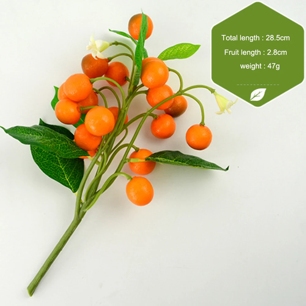 

Artificial Kumquat Model Simulation Fruit Foam Kumquat String Branch Plant Wall Decoration Photography Shooting Props 2019 New