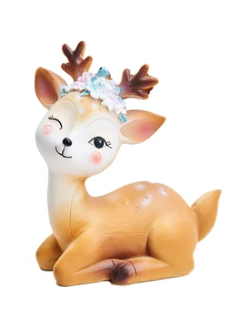 

NORDIC GIRLS HEART ROOM PENDULUM CREATIVE LOVELY DEER RESIN DECORATIONS BIRTHDAY GIFTS MURALS ACCESSORIES HOME DECORATION GIFTS