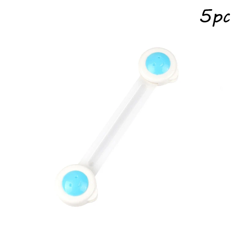 Smile-blue 5 шт замок безопасности детский замок для шкафа детская защита Защита детская защелка безопасности Ящики шкафы защита от детей продукт - Цвет: Smile-blue