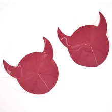 Пикантные с цифрами и рожками на капюшоне; одежда накладки на соски многоразовый пуховые искушение Стикини клейкие силиконовые накладки на соски фетиш, грудной наклейки