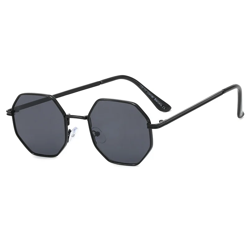 Metal Leg Fashion Kids Sunglasses Pilot Children Sun glasses Pilot Baby Sunglasses 100%UV Protection De Sol n452 - Цвет линз: black black