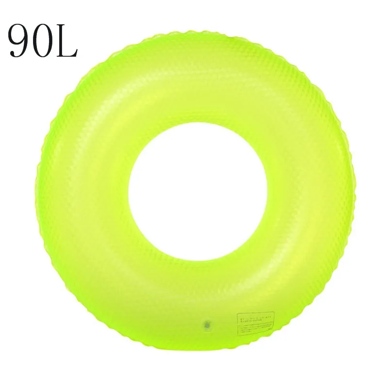 Yellow-90L Новинка, для взрослых и детей, для плавания, надувные, прочные, Утолщенные, резиновые кольца, для улицы, для лета, для бассейна, для плавания, для воды, вечерние, игрушки - Цвет: Yellow-90L