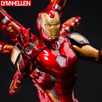 

22-25cm Endgame Tony Stark Iron Man Mk85 Nano Weapon Marvel Iron Man Action Figure Statue PVC Collectible Toys Model Gifts