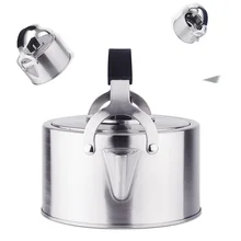 430Premium Whistling Tea Kettle Rust Resistant Stainless Steel Gas Electric Induction Stovetop Kettle Water Kettles Camping Teap