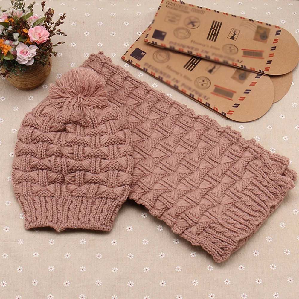 Комплект из свитера, шарфа и шапки; теплая зимняя вязаная шапка