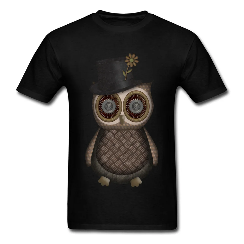 Dapper Owly Bird Boy футболки для мужчин Повседневные Лето/Осень Топы И Футболки