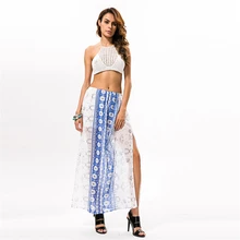 Длинная юбка Женская Макси юбка плюс размер корейский стиль Женская пляжная летняя юбка Тюль faldas mujer moda jupe longue femme buty