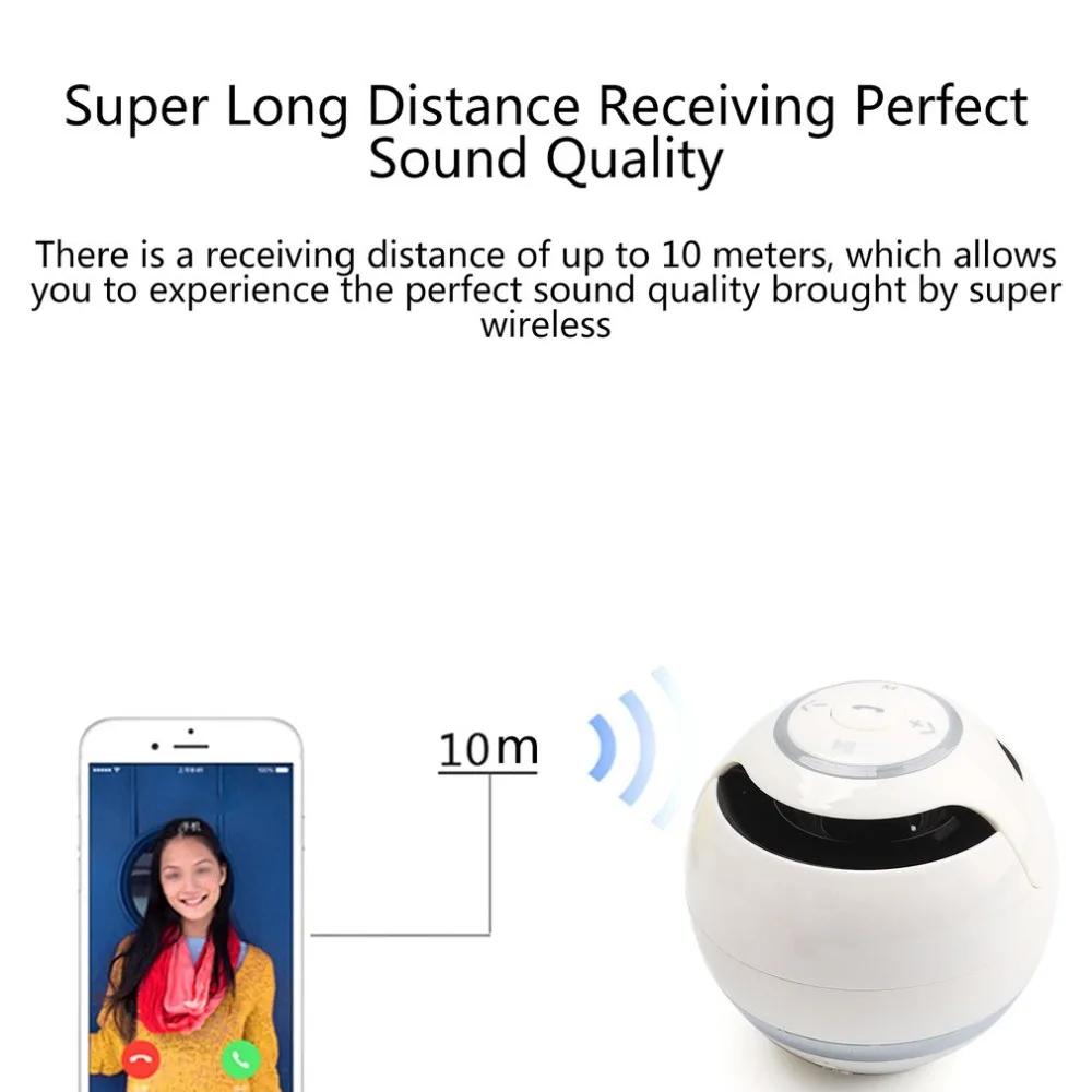 Портативный Bluetooth динамик беспроводной шар мини Handfree TF FM радио с микрофоном MP3 Глобус аудио музыкальный ящик для телефона ПК