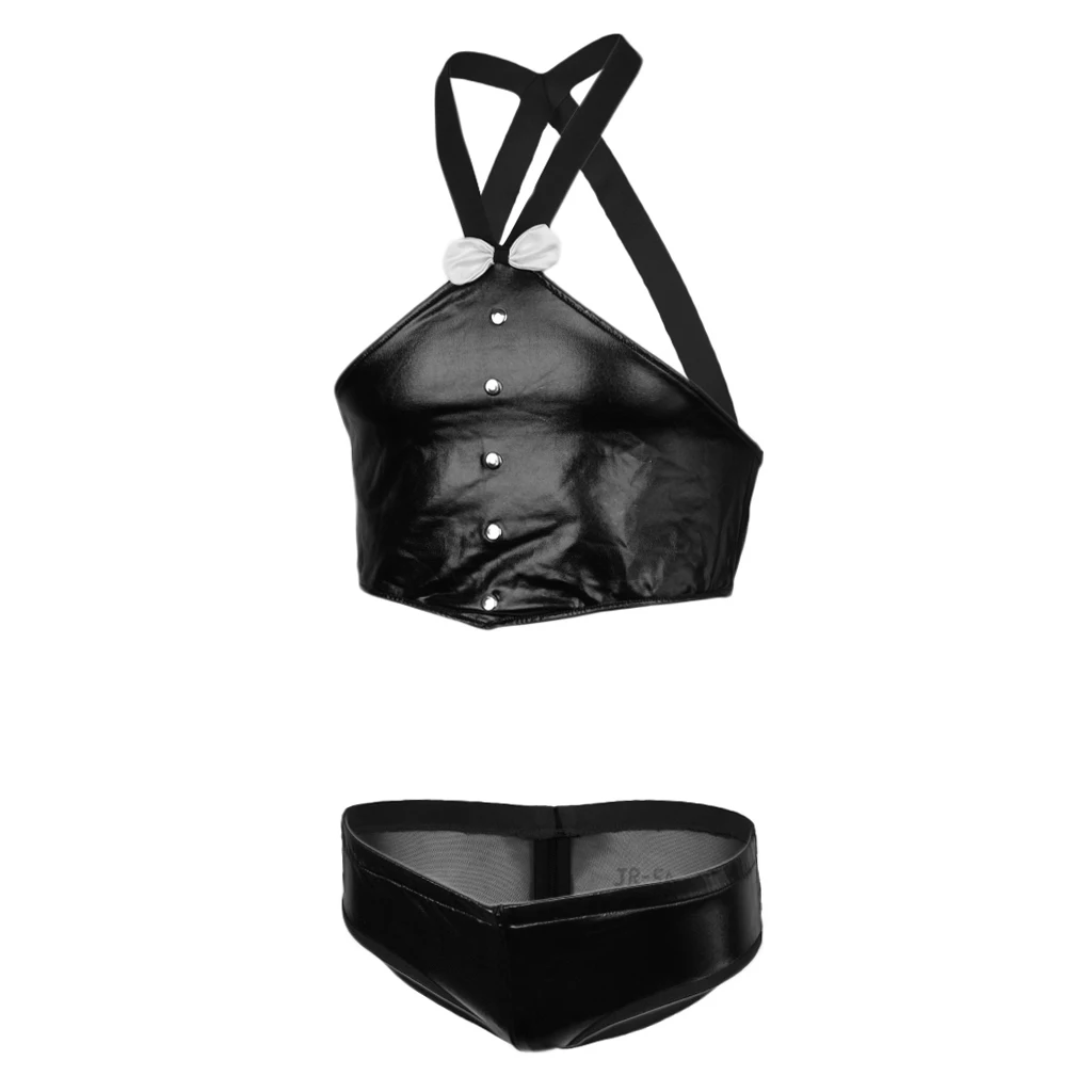 Men Mentalic Lingerie Briefs Body Chest Strap Harness Costume Nightclub Suit Man Sexy Nightwear Gay Party Costume