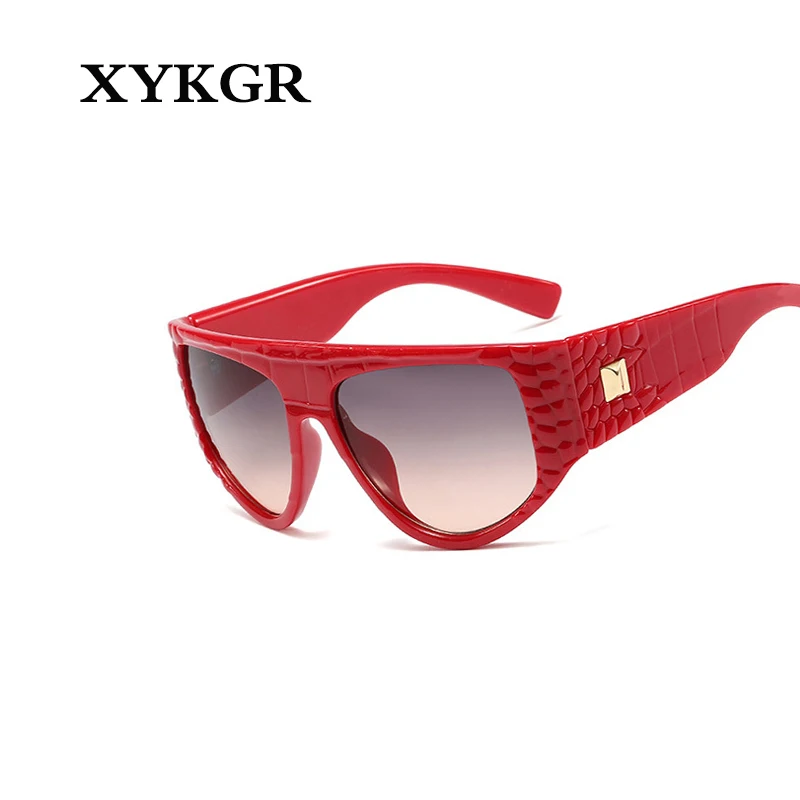 XYKGR, новинка, Европейская и американская мода, солнцезащитные очки, для девушек,, волна, крутая, уличная съемка, большая оправа, солнцезащитные очки, мужские очки, UV40