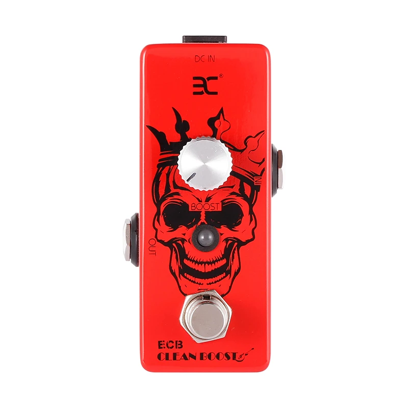 EX басовых микро педаль ECB бас чистый Boost Педаль Эффекта баса полная металлическая
