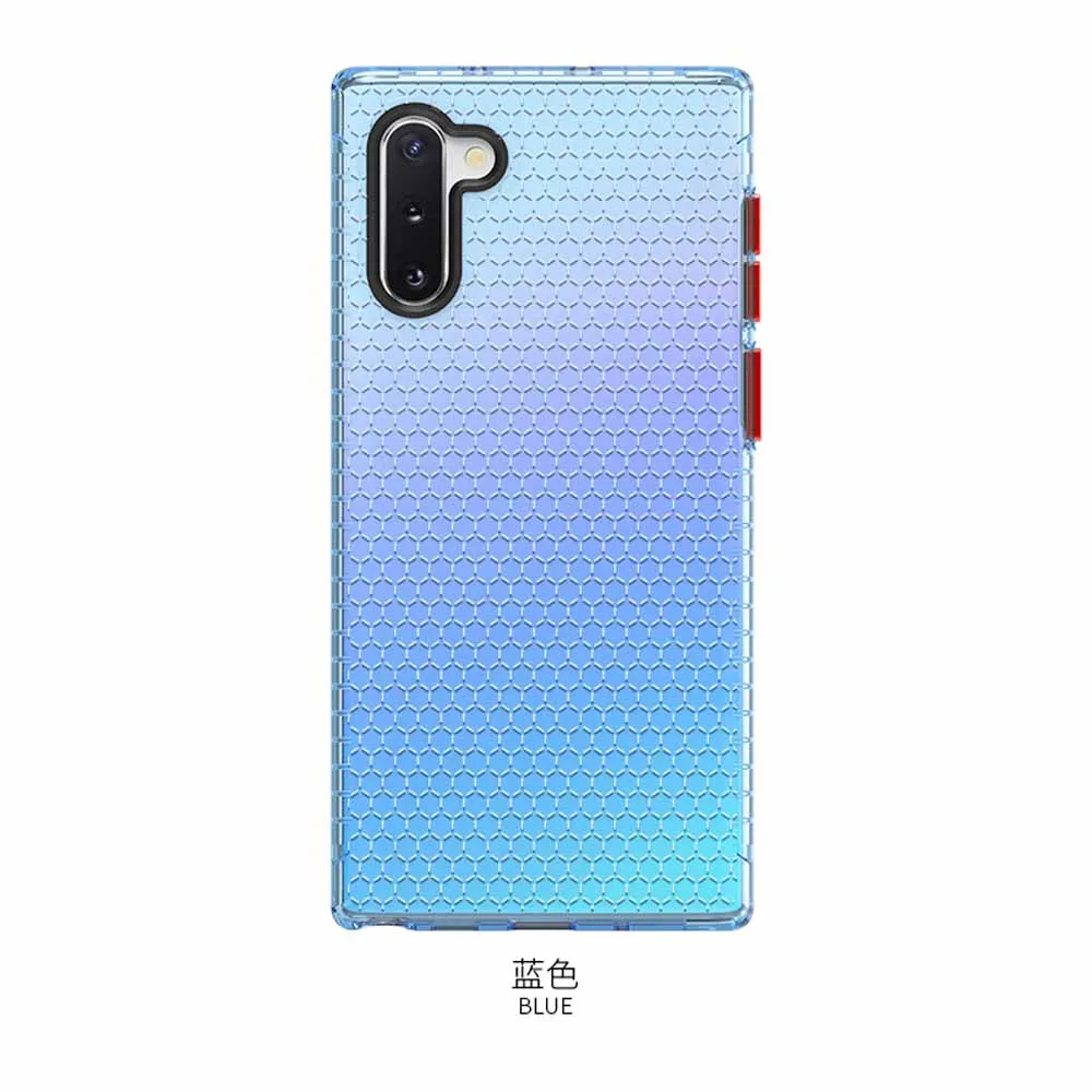Blue Чехол для телефона для samsung Galaxy Note 10 Pro, тонкий и мягкий ТПУ, соты, пространство, все включено, мобильный чехол для телефона, чехол - Цвет: Blue