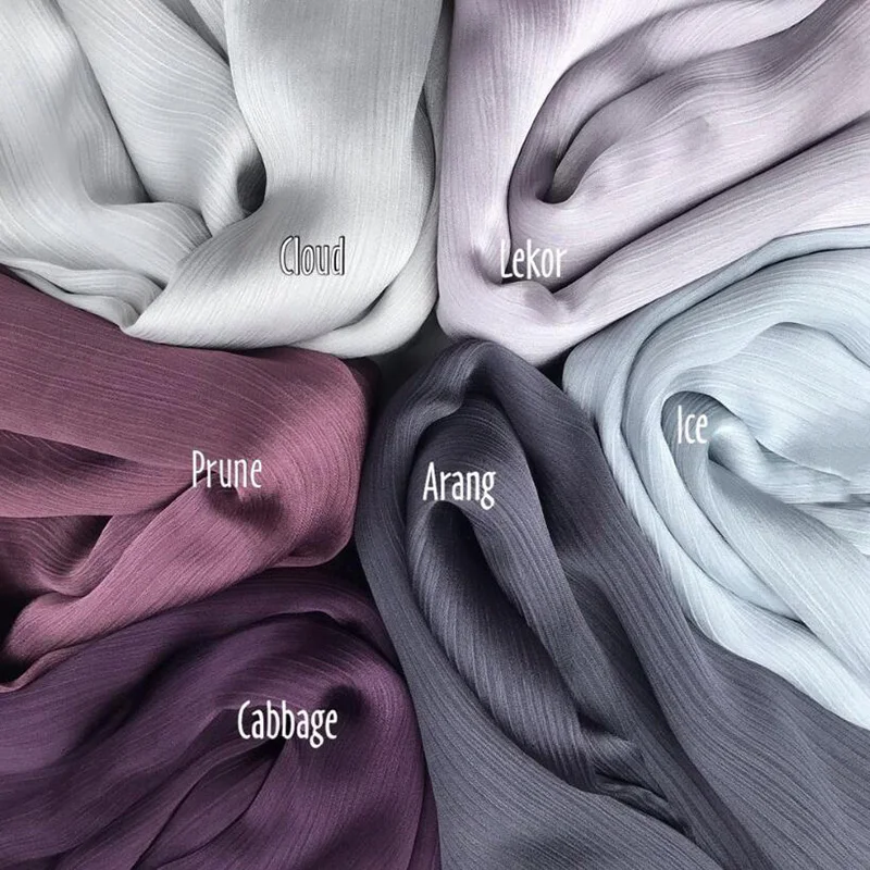 NEW CRINKLED SATIN SILK HIJABS WOMEN LONG SOLIDER COLOR PLAIN HIJABS 21 COLOR 2