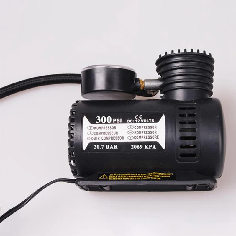 Портативный автомобиля Электрический газовый насос 12V для микролитражных общего назначения шин воздушный насос многофункциональная надувная инструмент