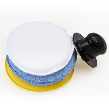 

Hot Car Beauty Waxing Sponge Block Sponge Pad With Handle Car Plating Crystal Polishing Hand Tool Kit Polish Applicator Pads
