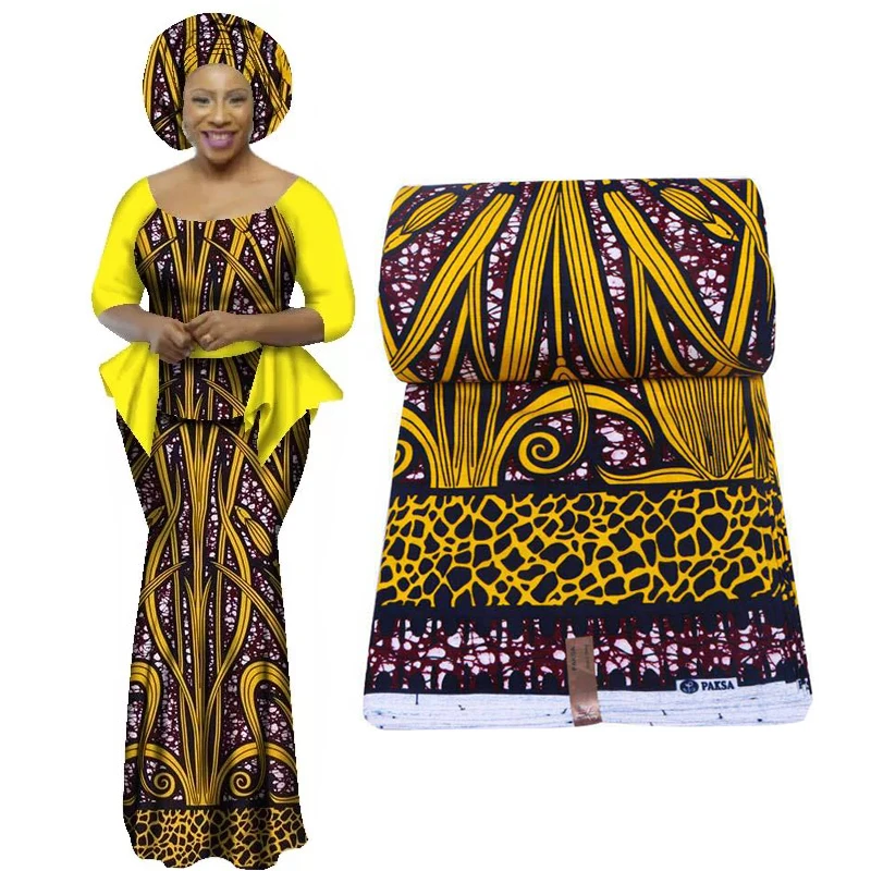 

Ankara African Printed Fabric Guaranteed Real Dutch Fabric 100% Cotton Best Quality Sewing Material for Dress 6yards lot