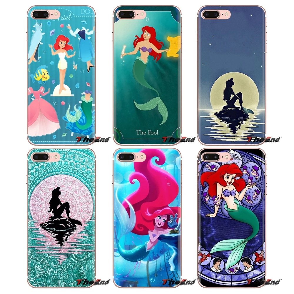 Ариэль Русалочка для Xiaomi Mi3 samsung A10 A30 A40 A50 A60 A70 Galaxy S2 Note 2 большое ядро Prime TPU