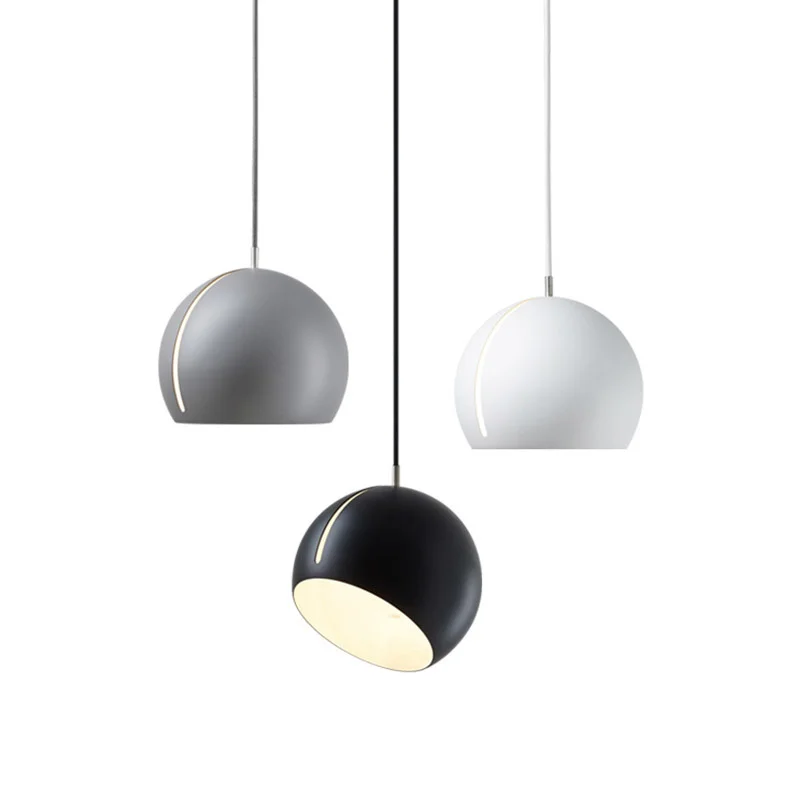 

Hemisphere Pendant Lights Postmodernism Northern Europe LED Pendant Lamp AC 90-260V Bedroom Parlor Study Hanglamp