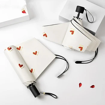 

Small Sun Umbrella Sun Protection UV Folding Female Umbrella Mini Umbrella Clear Umbrella Umbrellas Women Decoration W