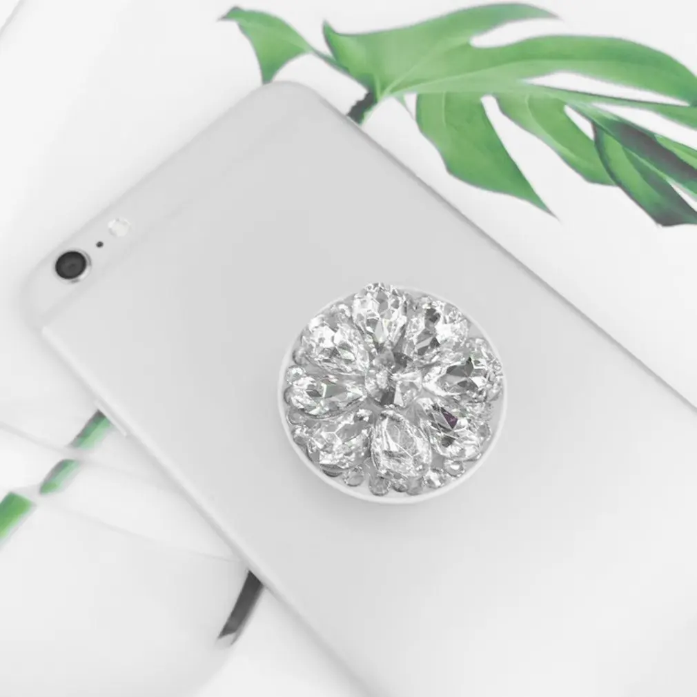 Держатель телефона с кольцом на палец Bling Air Bag Diamond SmartPhone Stander для iPhone samsung Универсальное расширяющееся крепление для автомобиля